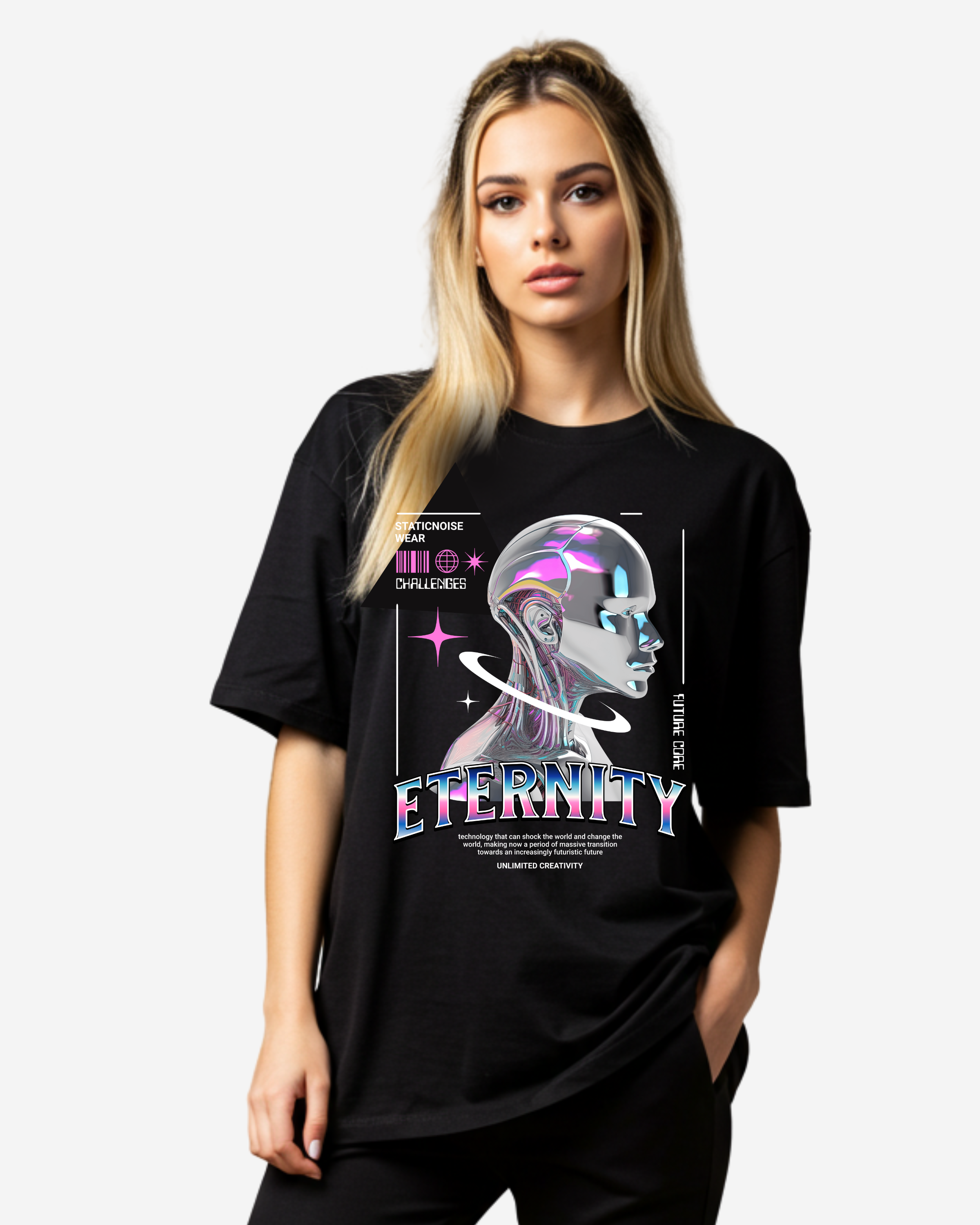 Eternity Chrome Y2k Women's Oversized T-Shirt