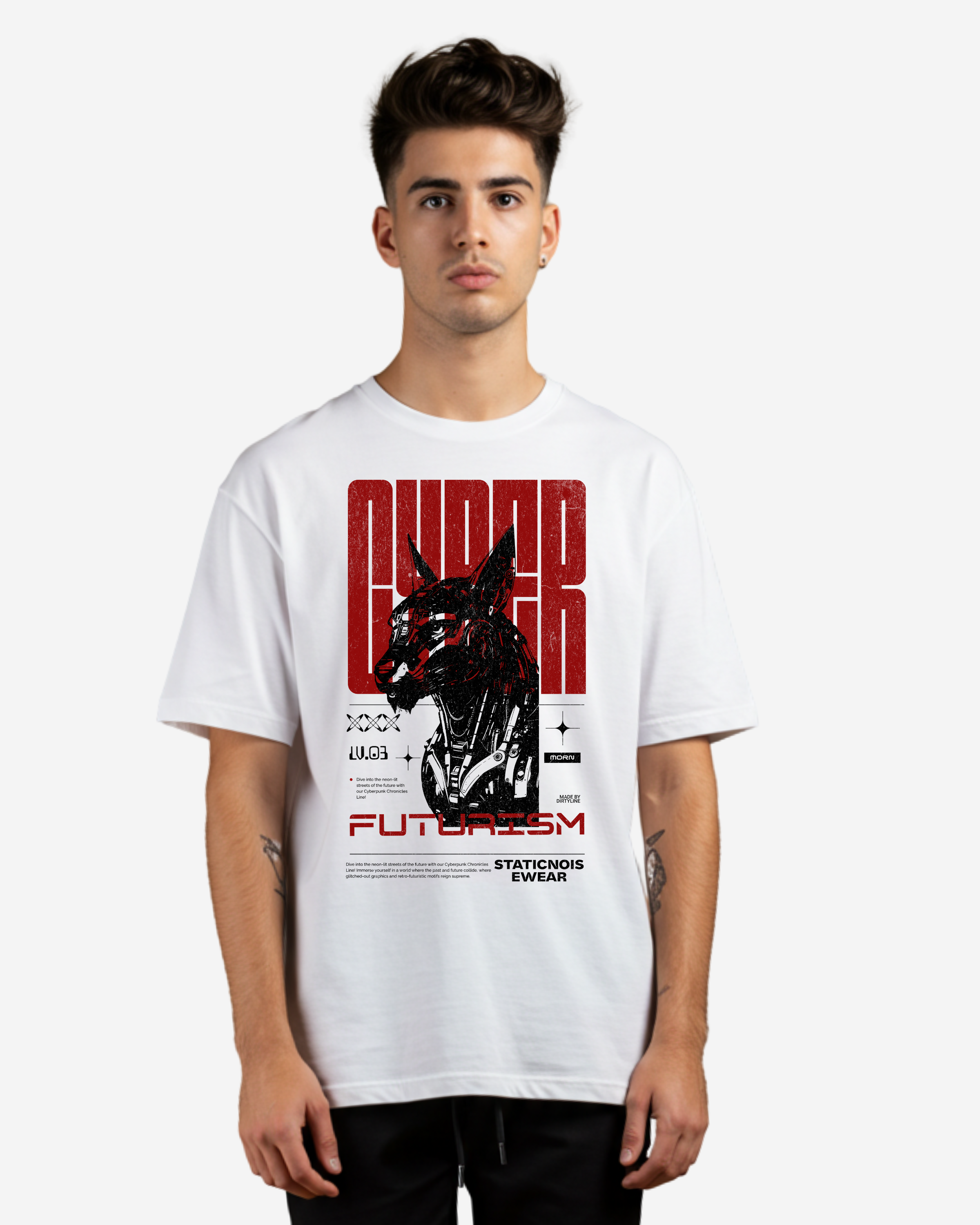 Cyberdog Men's Oversized T-Shirt