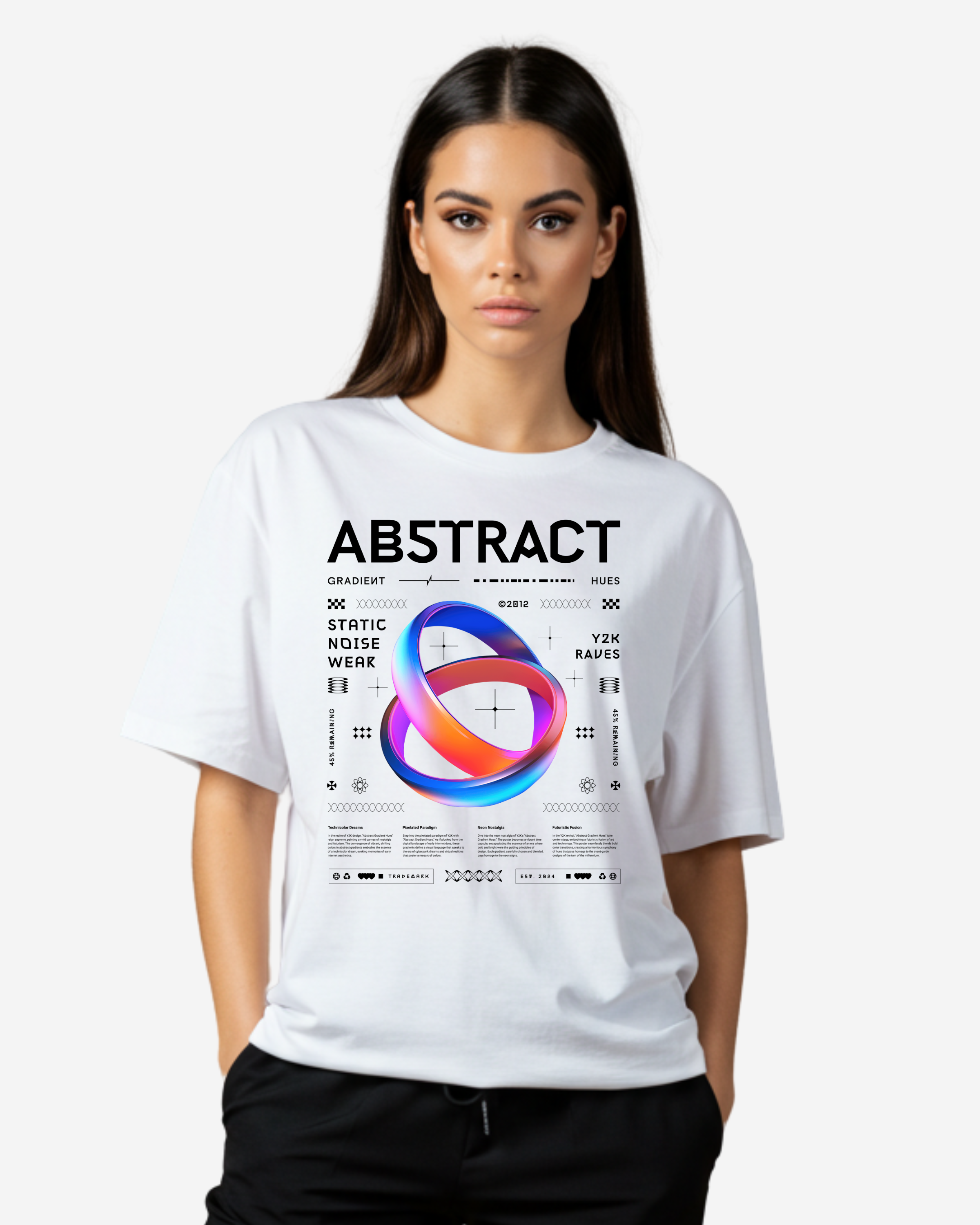 Abstract Women's Oversized T-Shirt