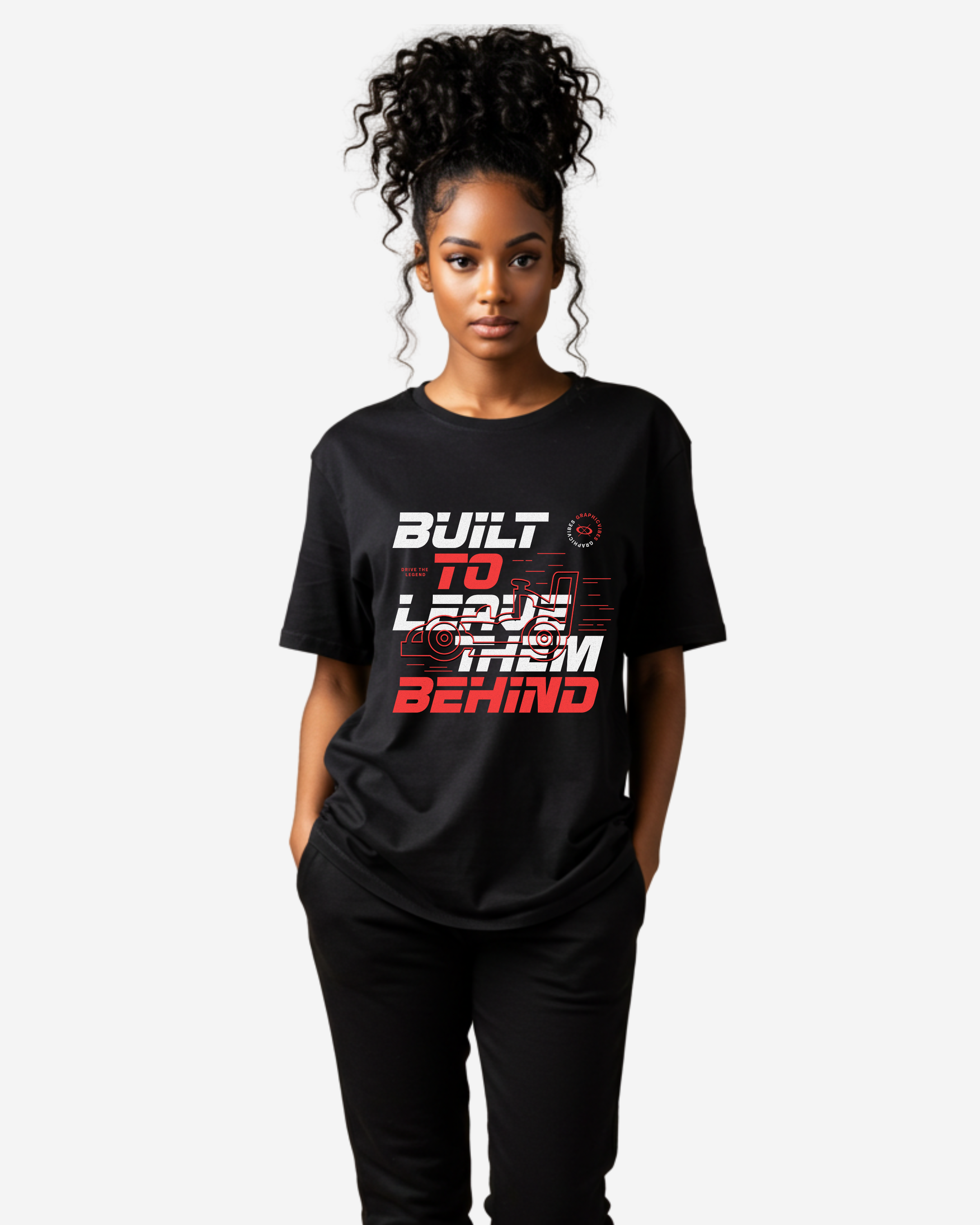 Typography Car Women's Oversized T-Shirt