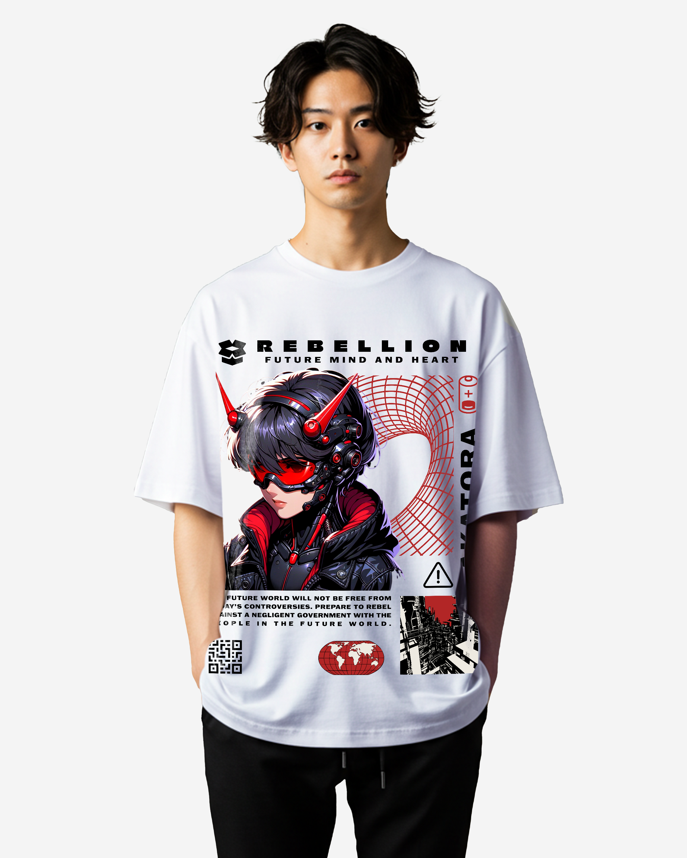 Manga Graphic Oversized T-Shirts