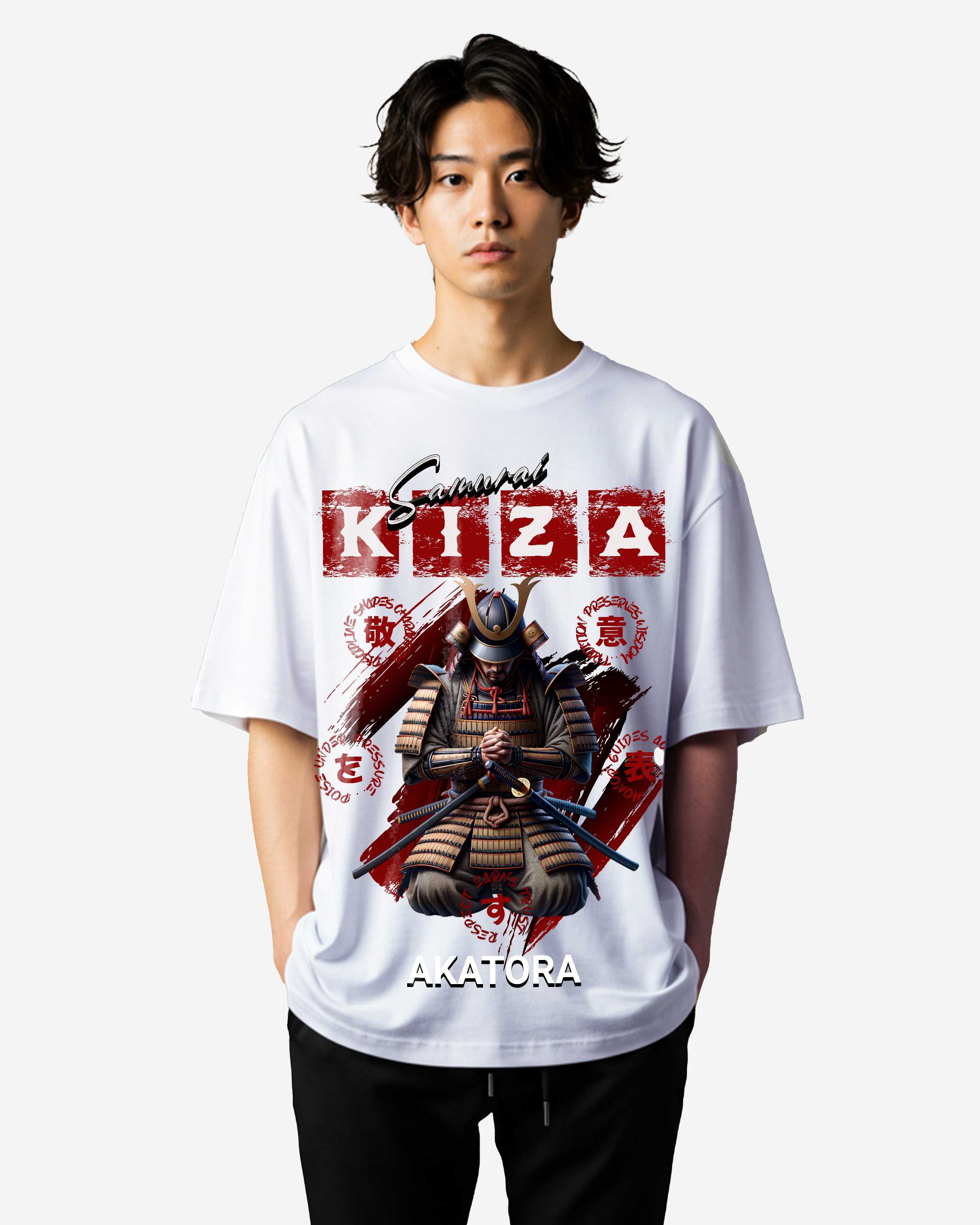 Samurai: Kiza Oversized T-Shirts