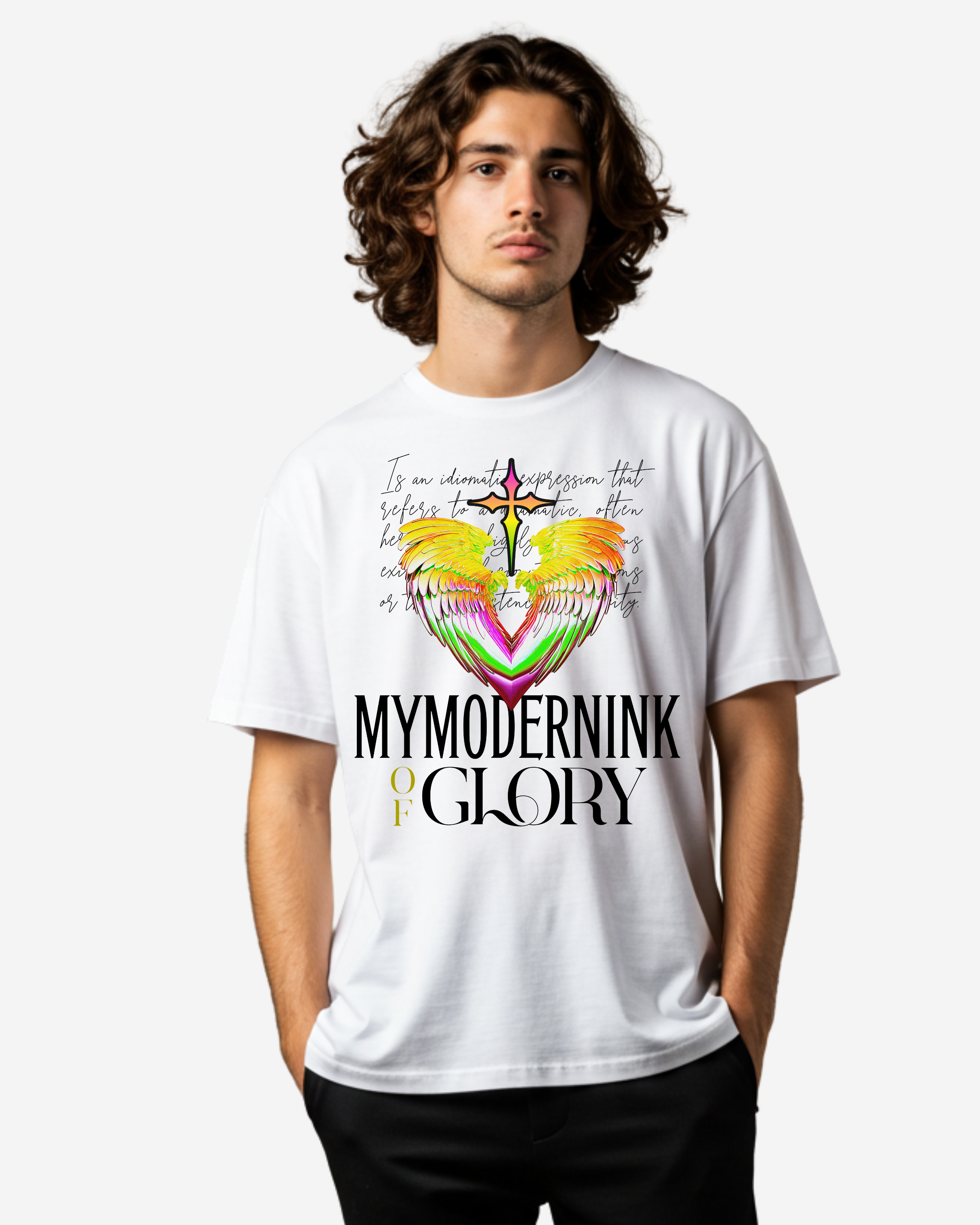 Mymodernink Of Glory Men's Oversized T-Shirt