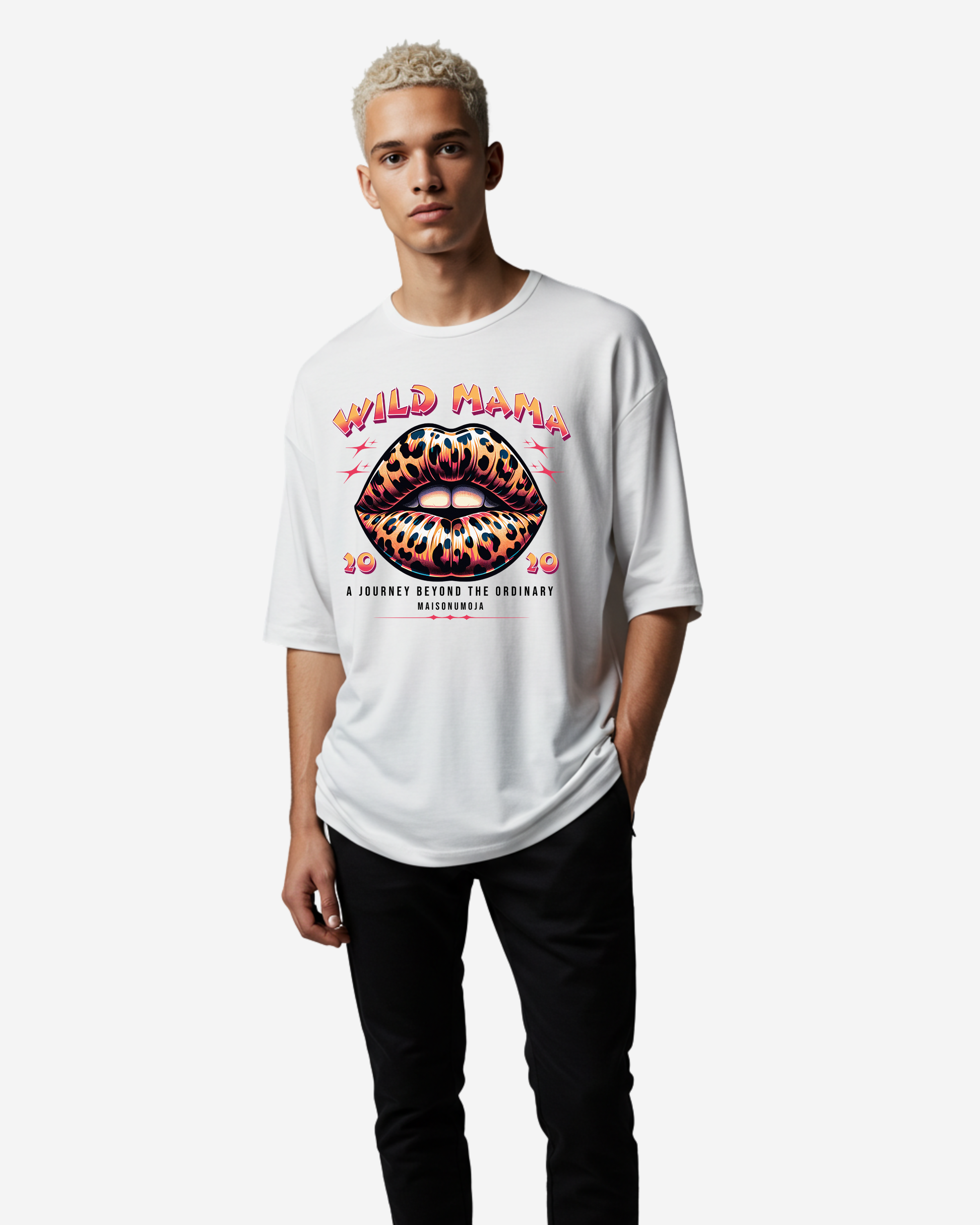 Lips skin cheetah Oversized T-Shirt