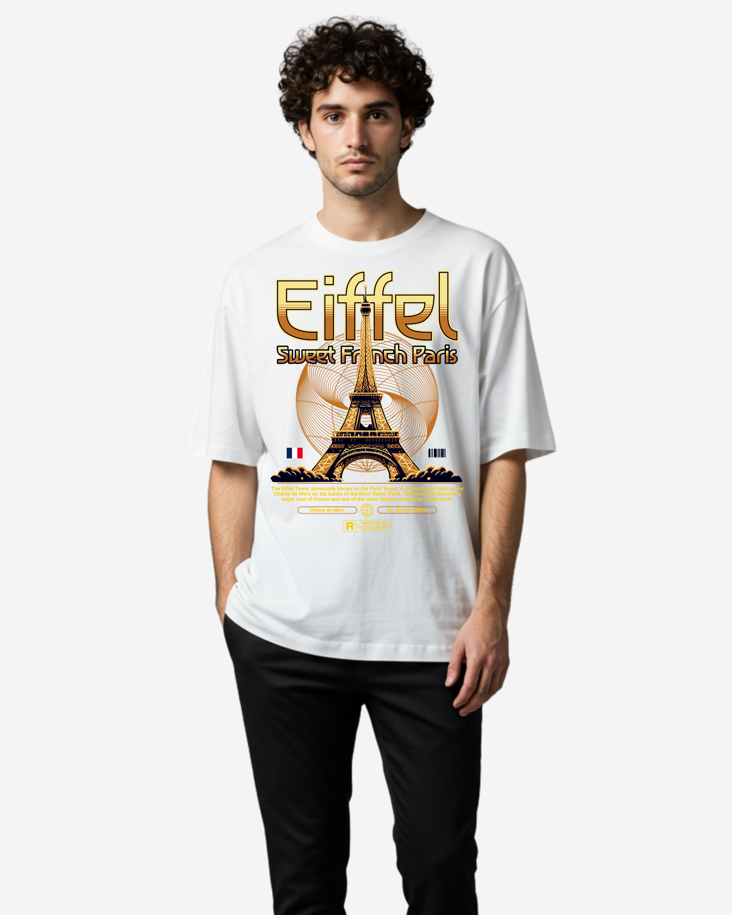 Eiffel Tower Oversized T-Shirt