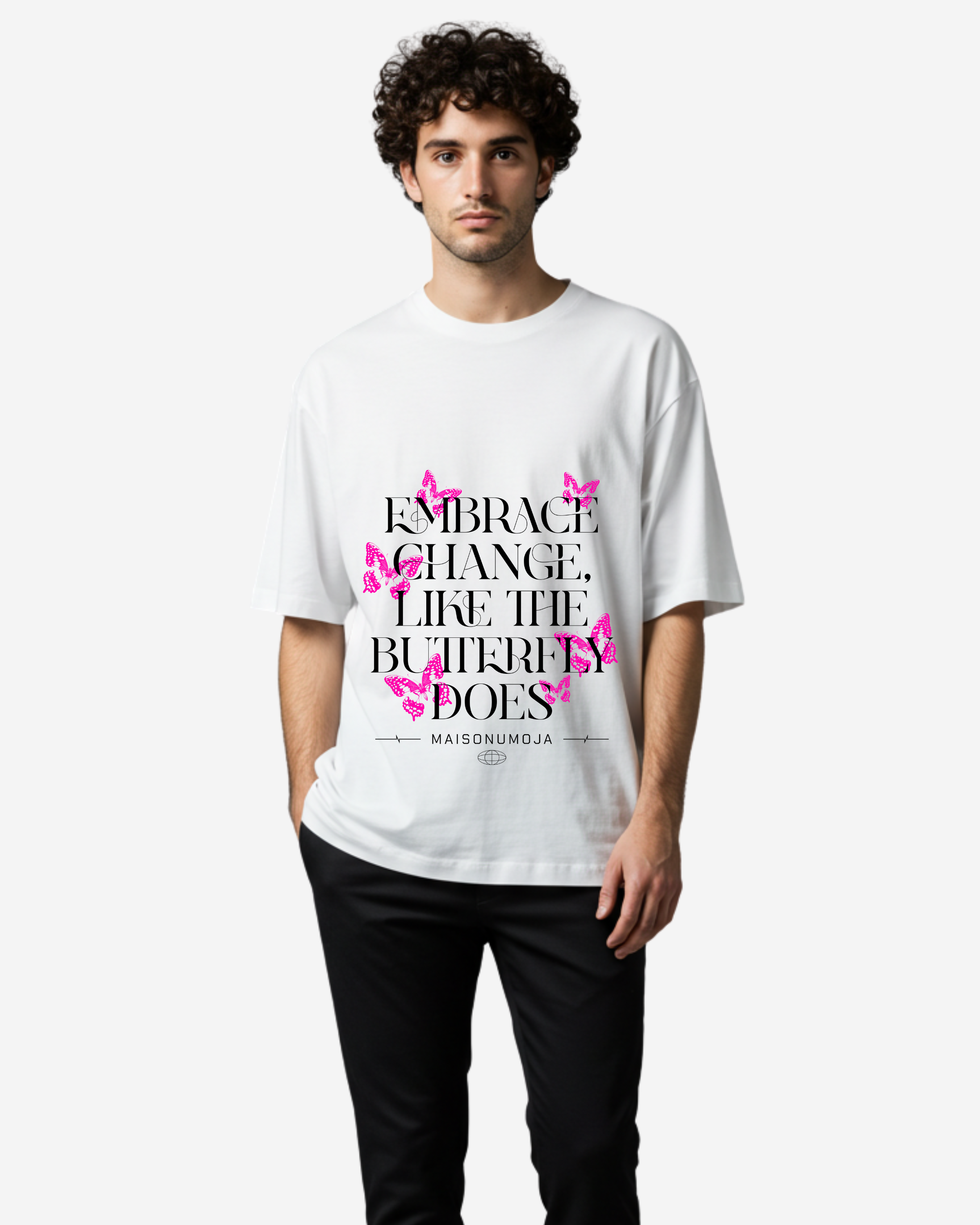 Butterfly Elegant Oversized T-Shirt