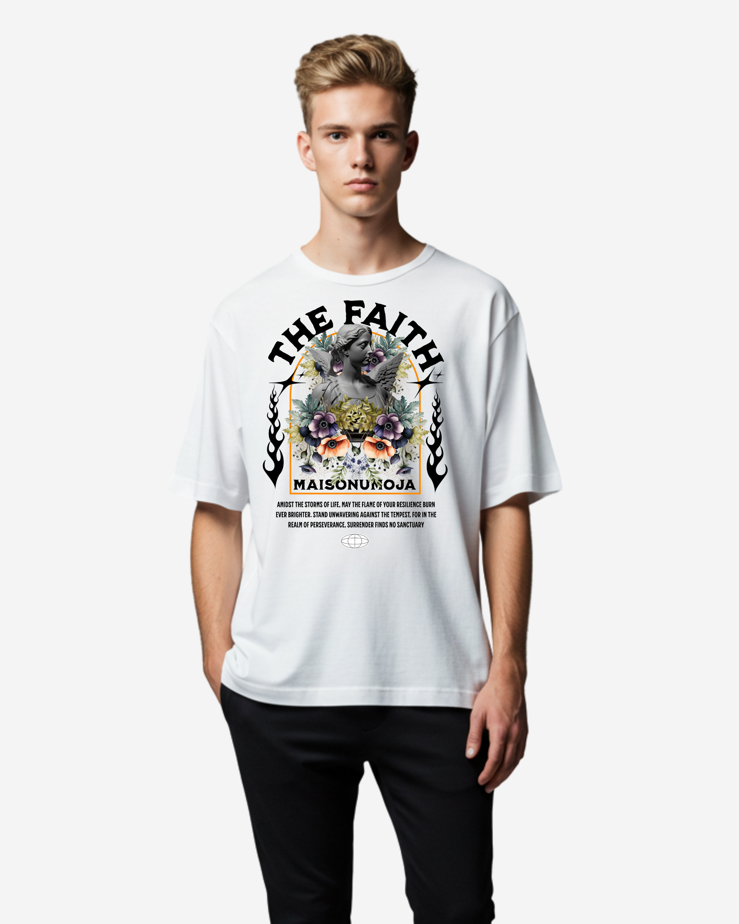 Vintage Flower Oversized T-Shirt