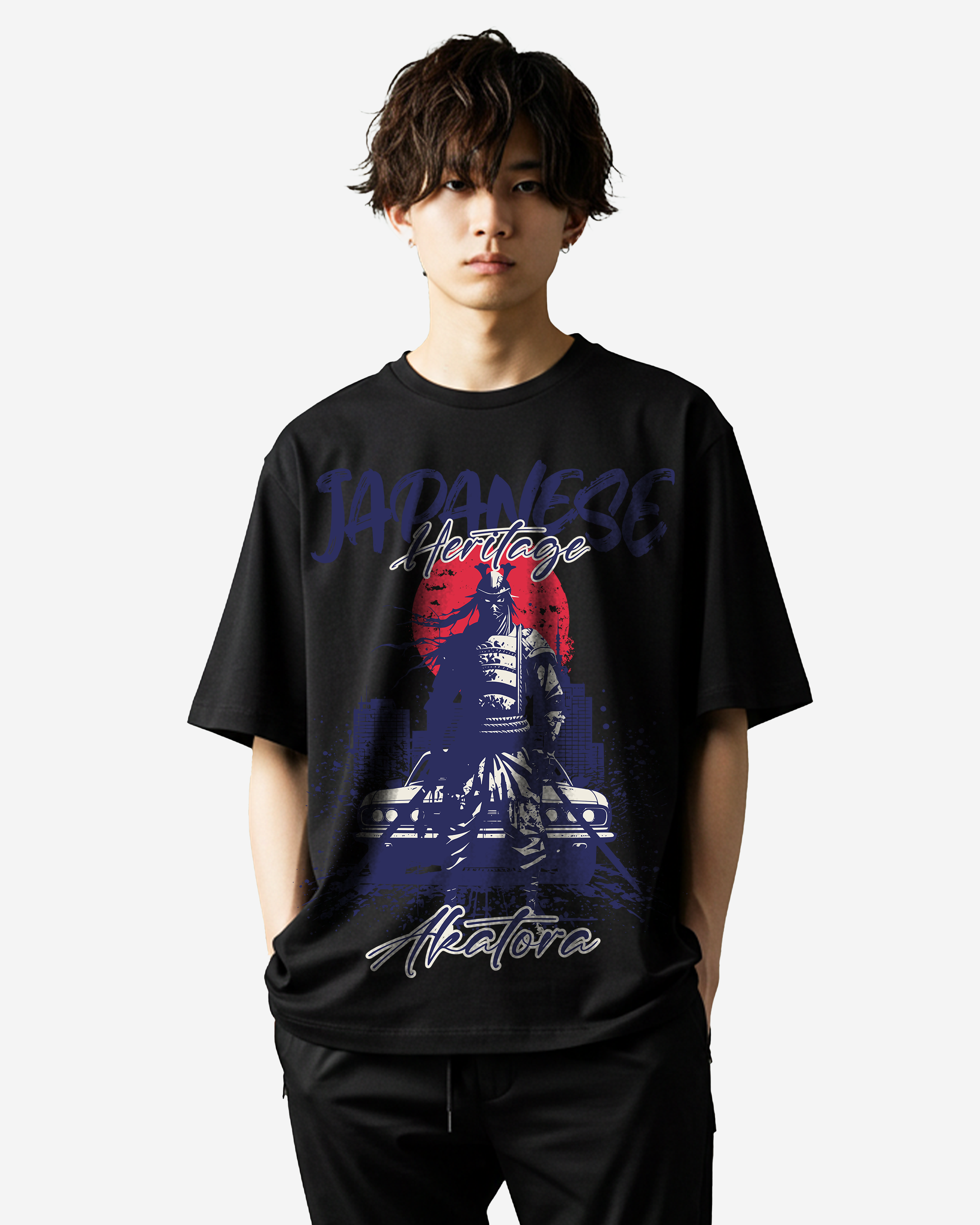 Japanese Heritage Oversized T-Shirts