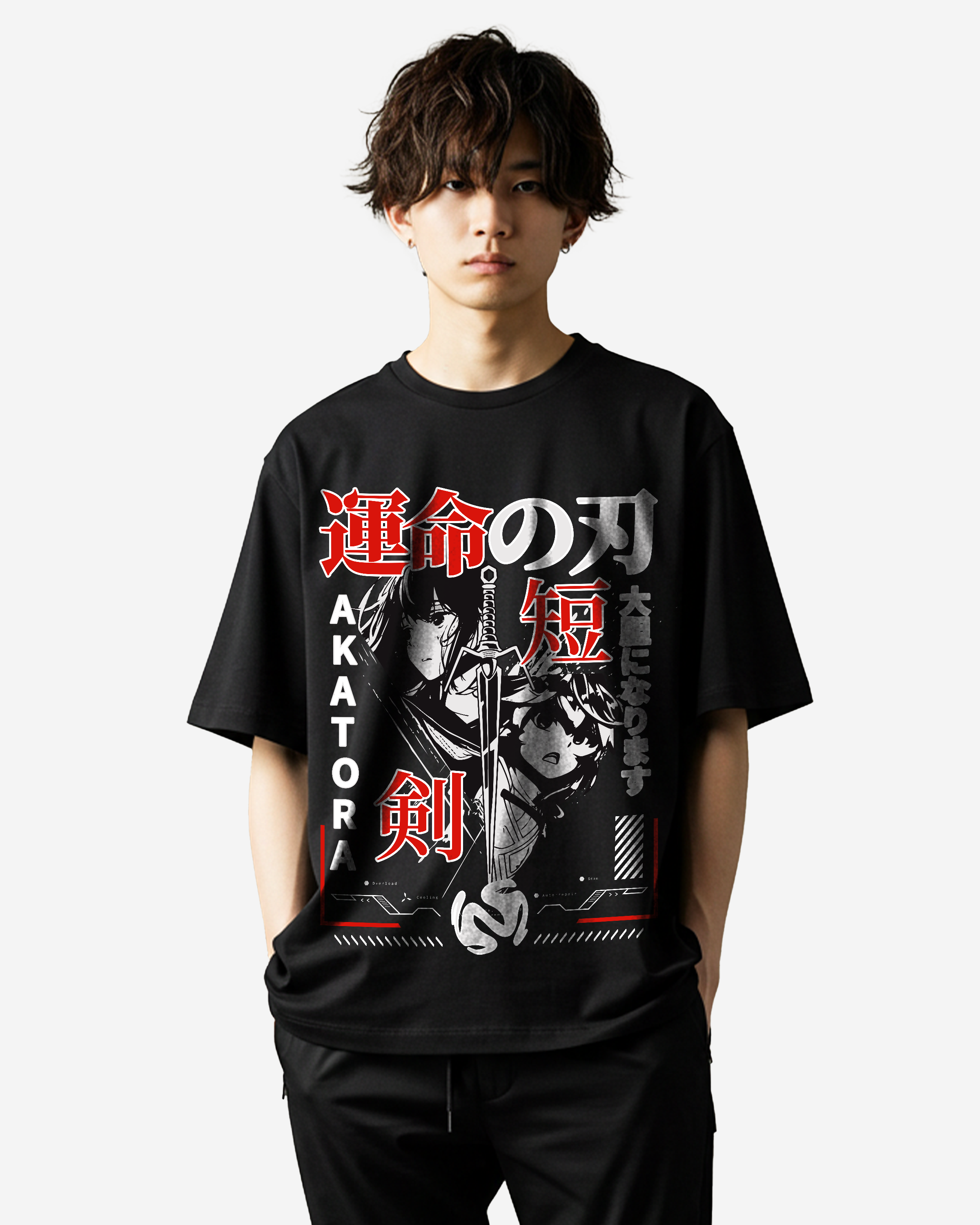 Blades of Fate - Japanese Manga Anime Oversized T-Shirts
