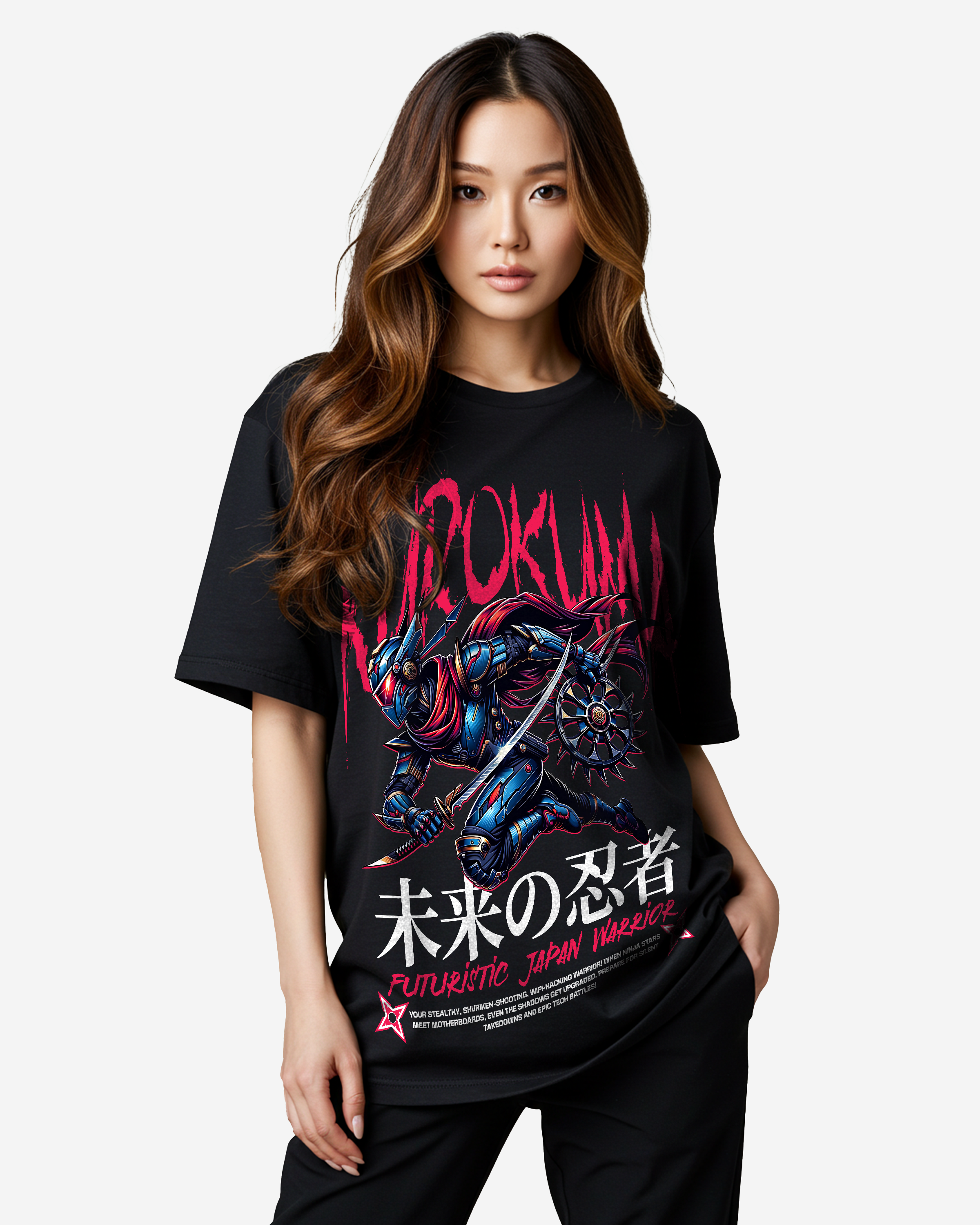 Japan Warrior Oversized T-Shirt
