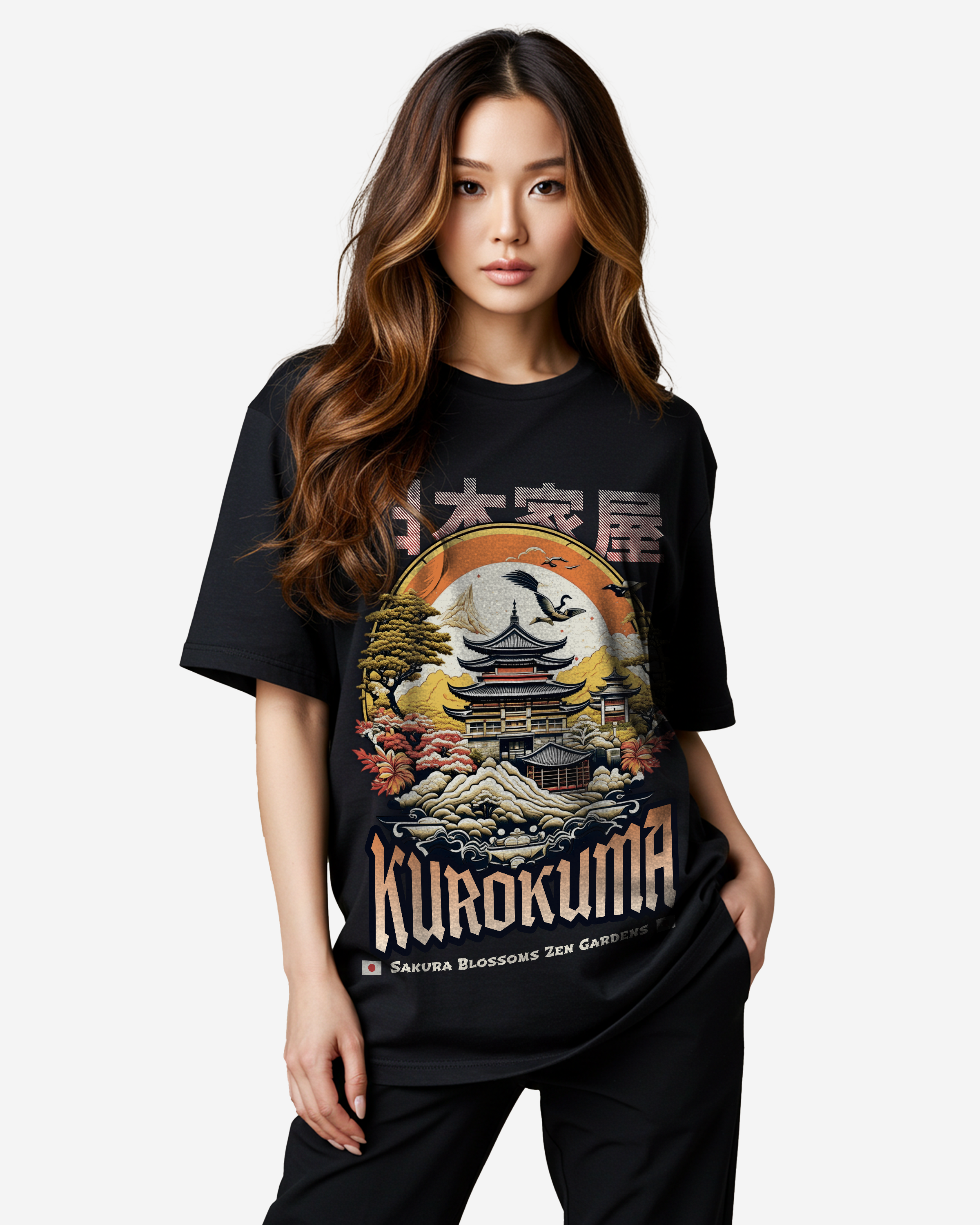 Harajuku Japanese House Oversized T-Shirt