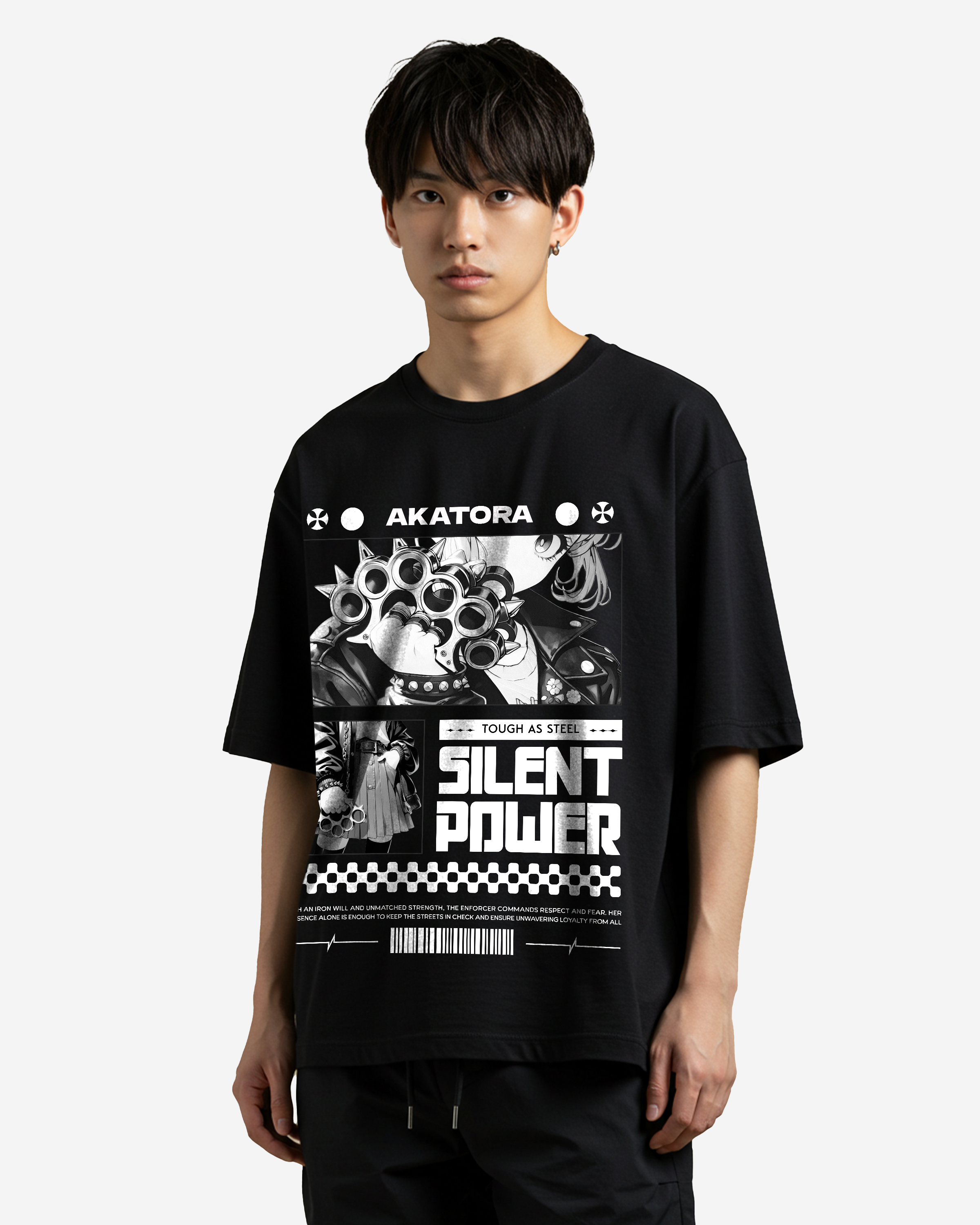 Silent Power Oversized T-Shirts