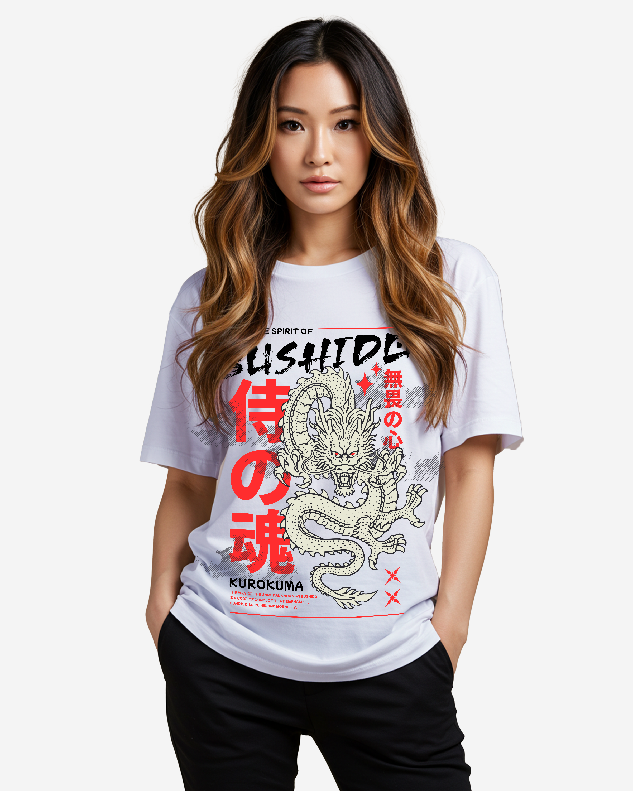 Bushido Dragon Oversized T-Shirt